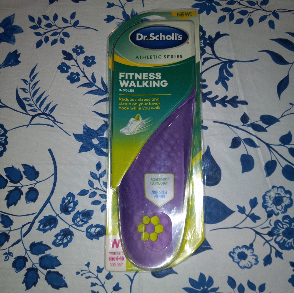 Dr Scholls Fitness Walking Insoles Size 6 to 10 New Box damage